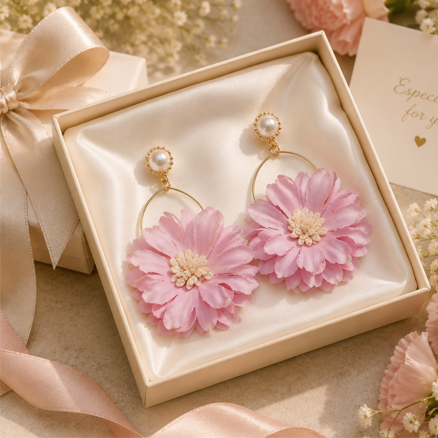 Blossom Pearl Hoops