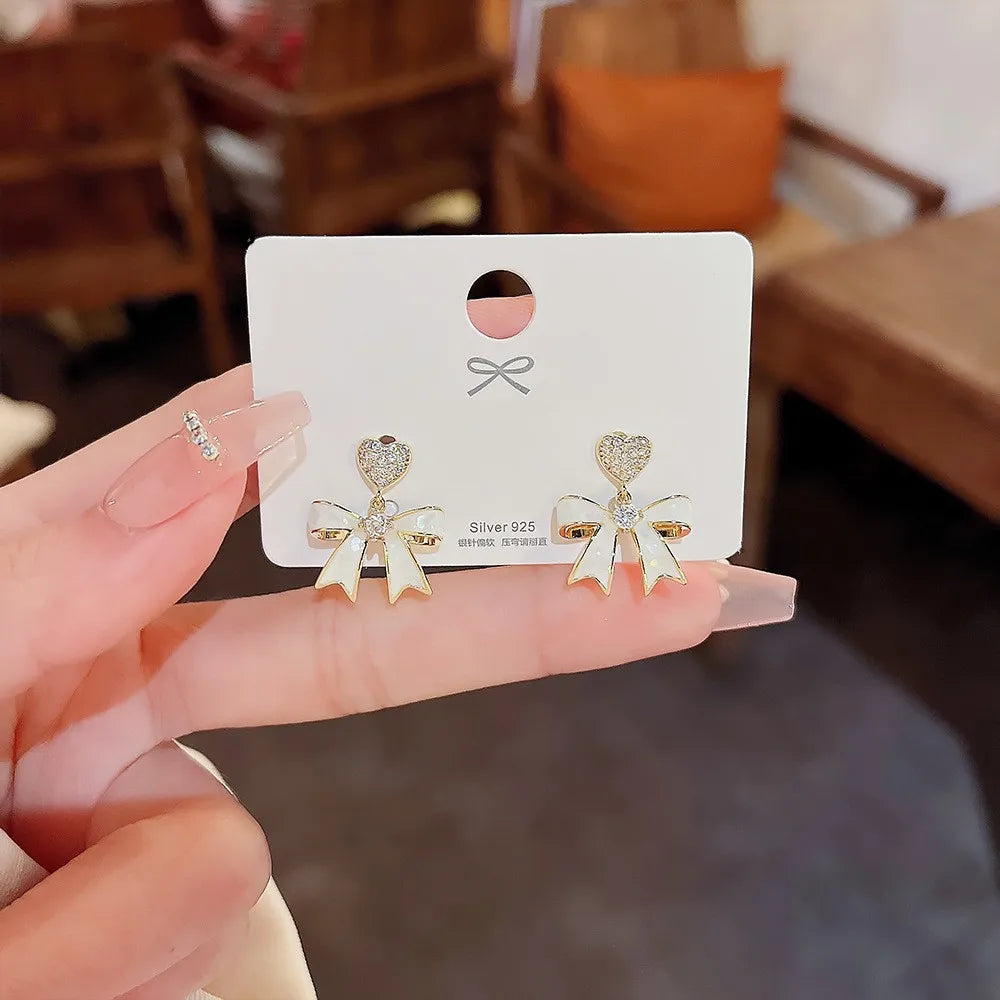 Heart Bow Studs