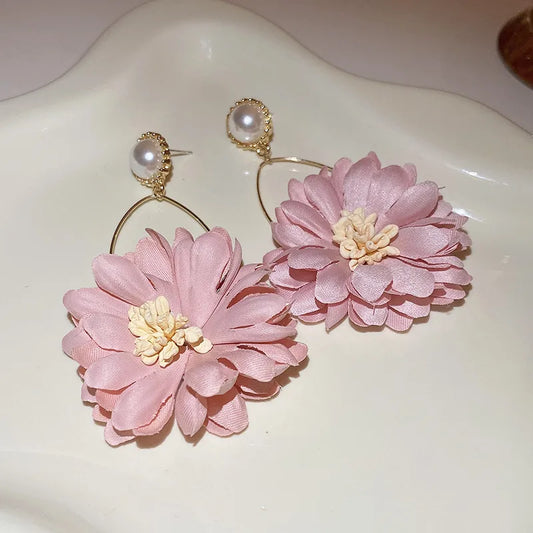 Blossom Pearl Hoops