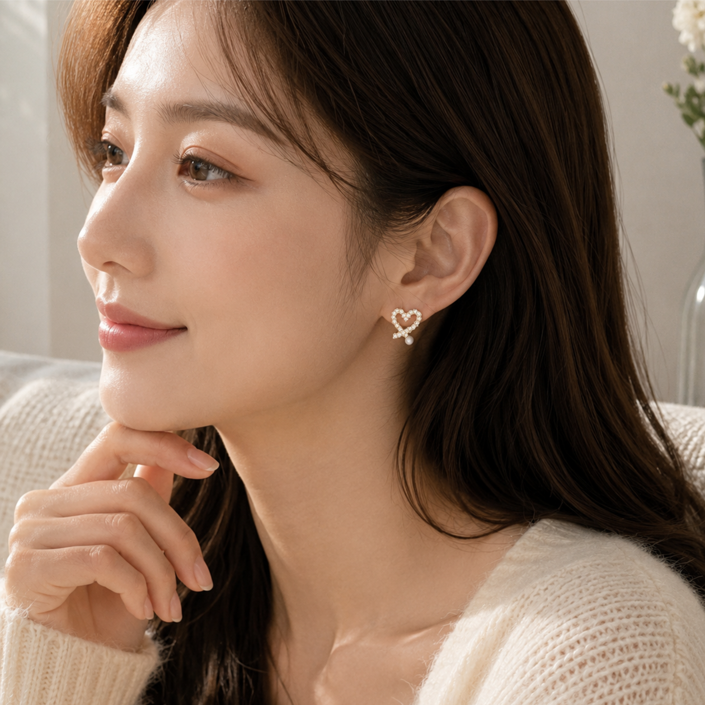 Eternal Love Pearl  Studs