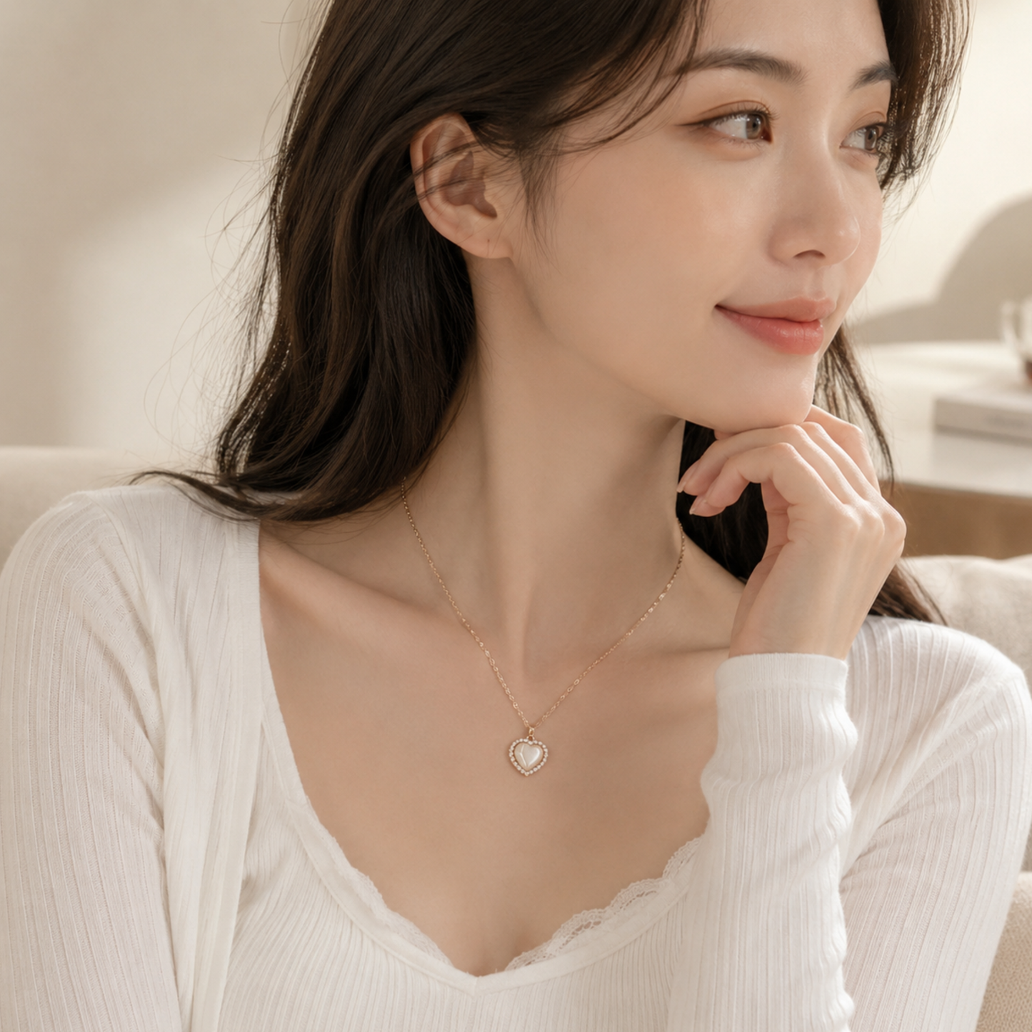 Timeless Elegance Heart Pendant