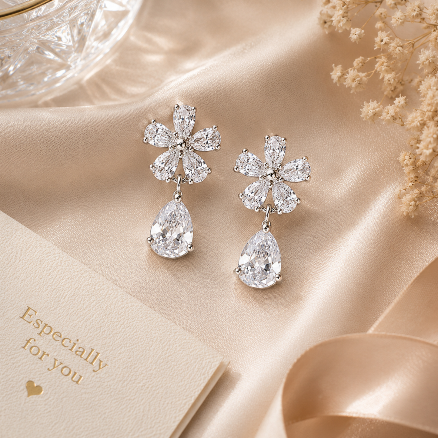Crystal Bloom  Earrings
