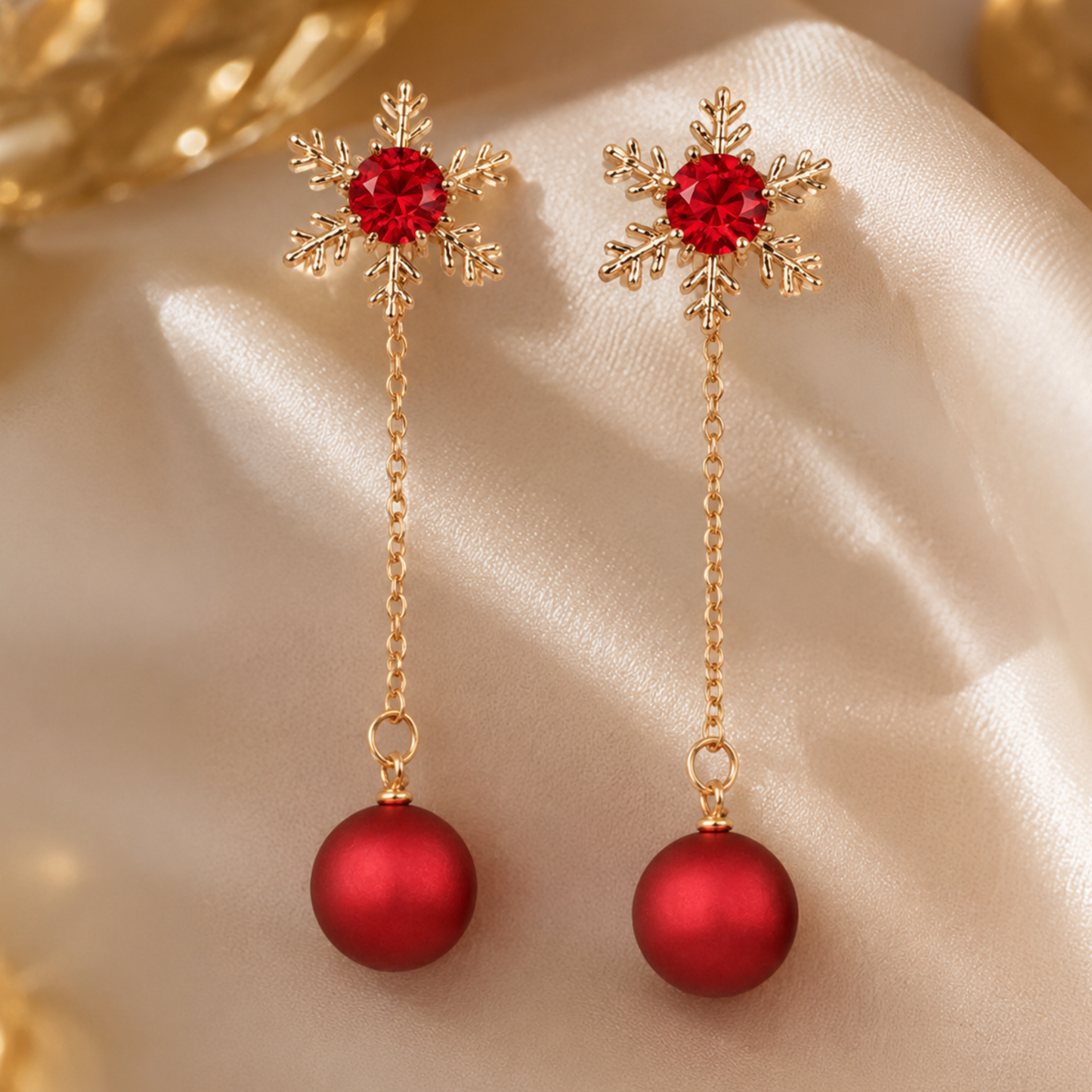 Korean Style Rhinestone Earrings
