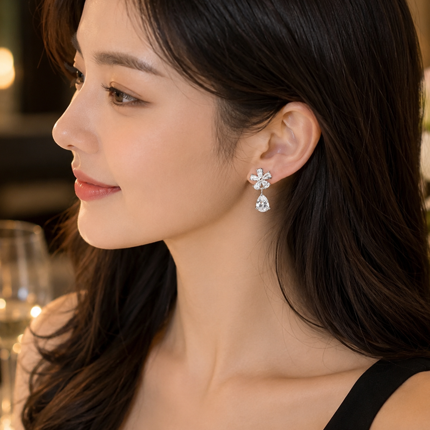 Crystal Bloom  Earrings
