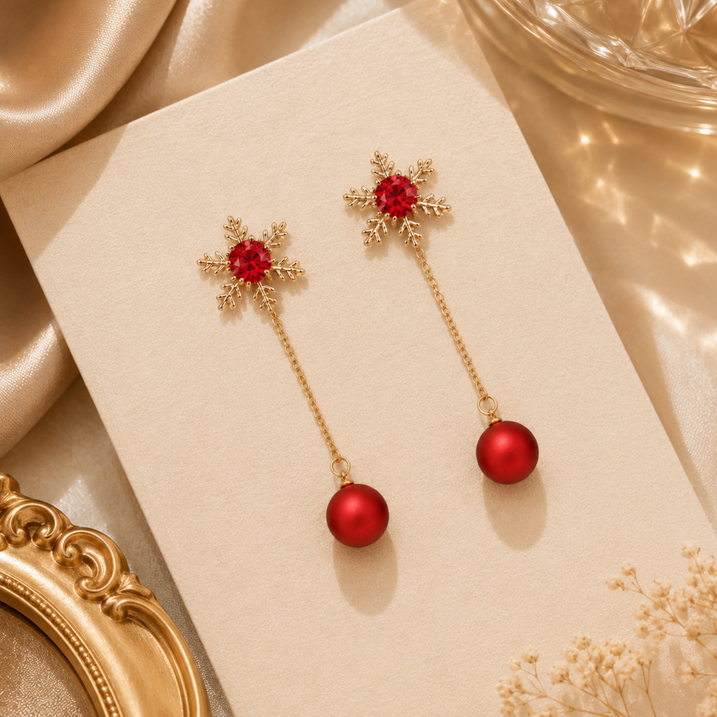 Korean Style Rhinestone Earrings