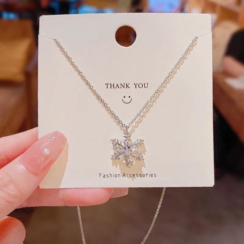 Crystal Snowflake Necklace