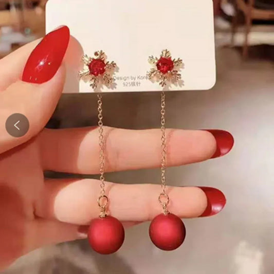 Korean Style Rhinestone Earrings